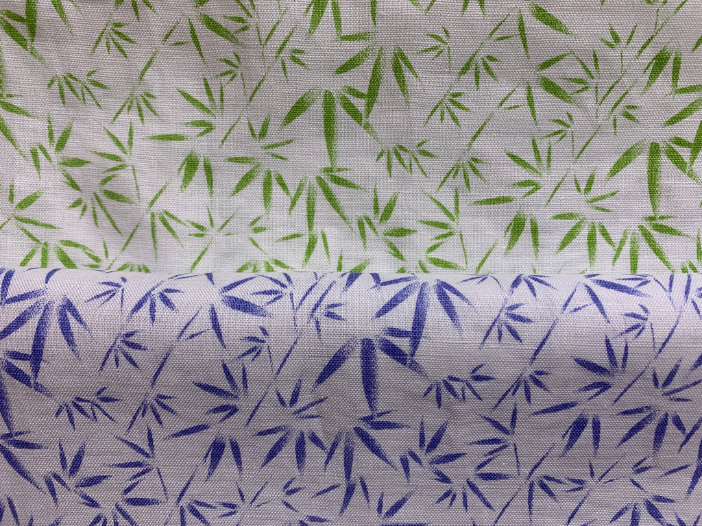 和ニットですが和柄リネンも作りました。まずは笹模様2色。