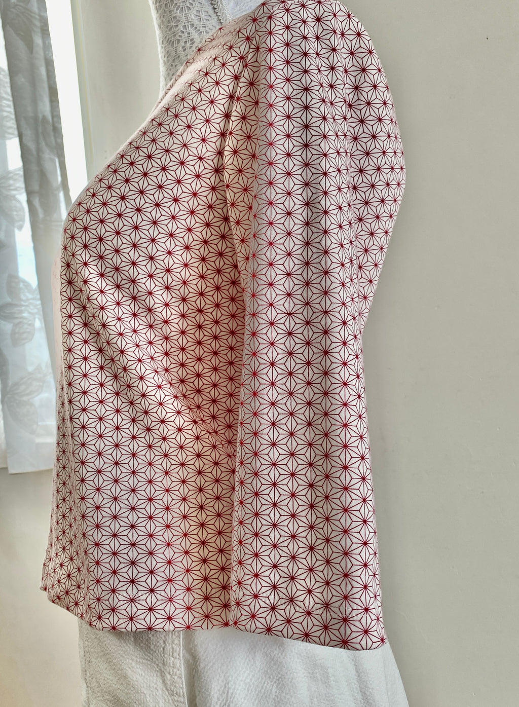 麻の葉七分袖Tシャツ