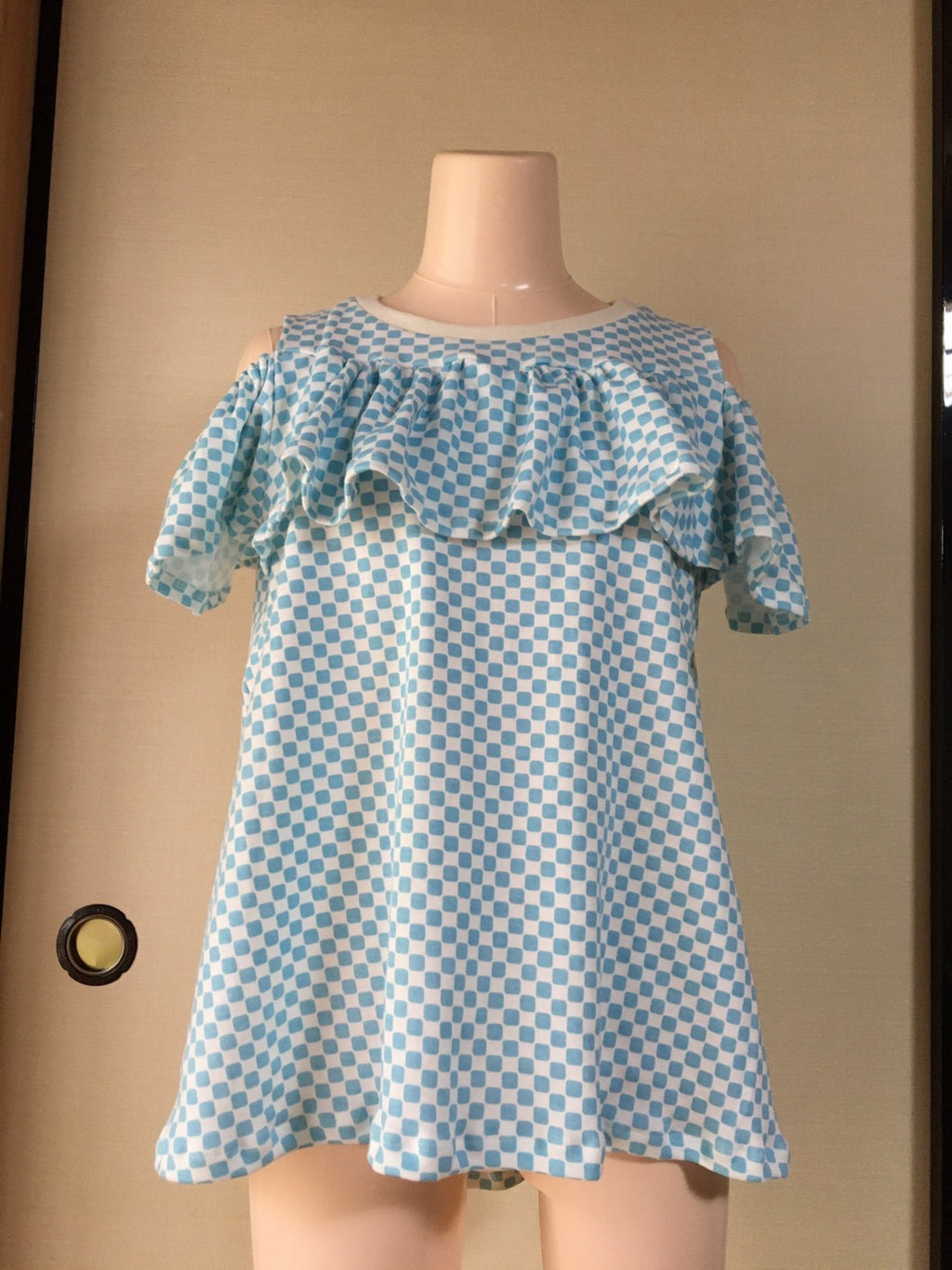 市松模様で素敵な姉妹お揃い服♪