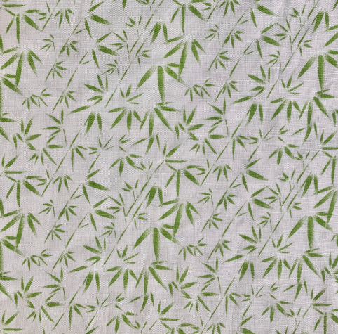 和柄リネン笹の葉模様(全2色)