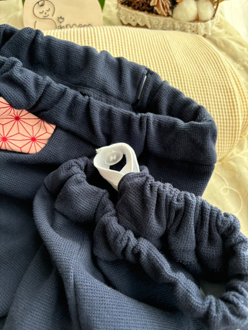 和柄ポケットのネイビーパンツsize100