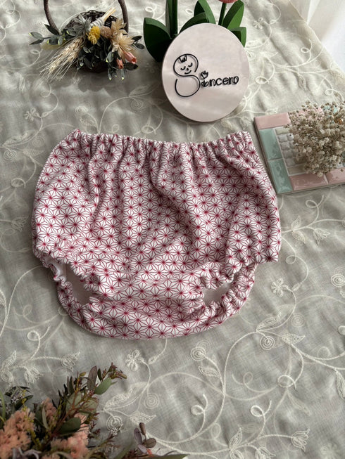 おしりがまあるいブルマパンツSize80 麻の葉模様