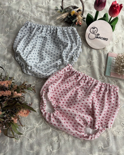 おしりがまあるいブルマパンツSize80 麻の葉模様