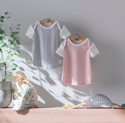 Baby 和ニットTシャツ 麻の葉模様(全2色)