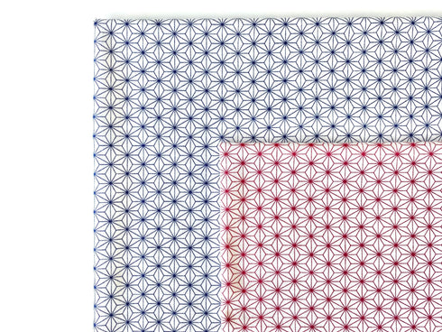 WAGARA knit fabric ASANOHA pattern