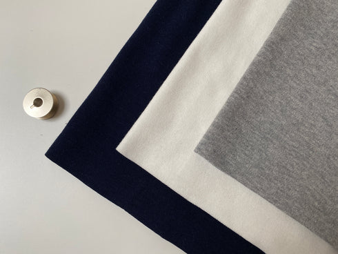 Plain 40smooth knit fabric gray