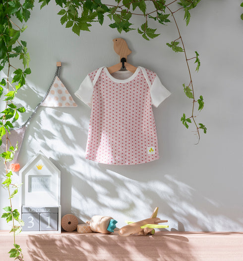 Baby 和ニットTシャツ 麻の葉模様(全2色)