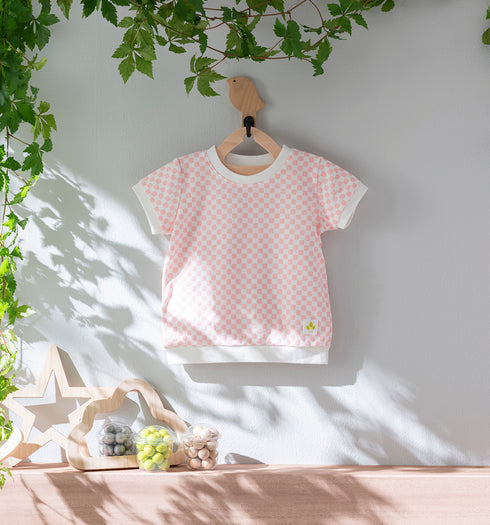 Kids 和ニットTシャツ 市松模様(全6色)S・M(+¥100)・L(+¥200)