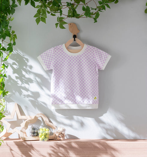 Kids 和ニットTシャツ 市松模様(全6色)S・M(+¥100)・L(+¥200)