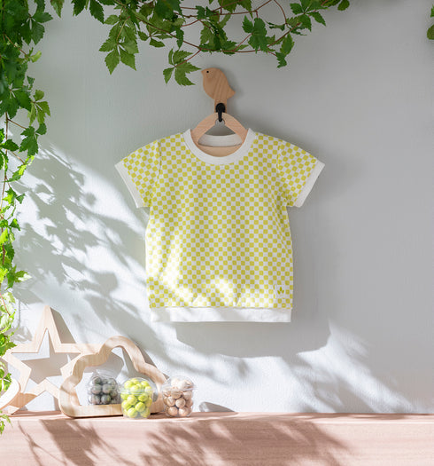 Kids 和ニットTシャツ 市松模様(全6色)S・M(+¥100)・L(+¥200)