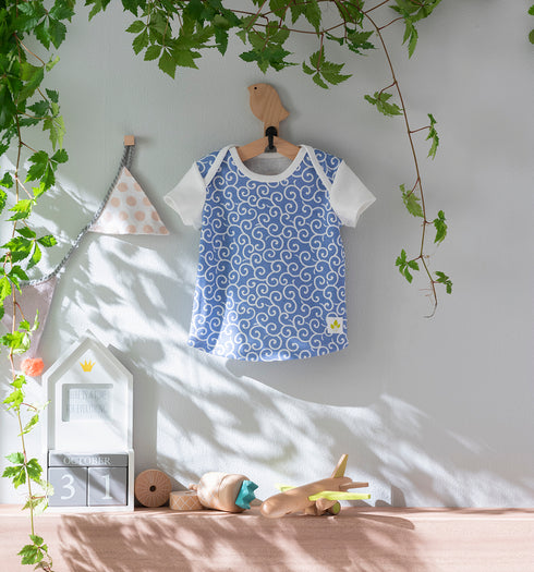 Baby 和ニットTシャツ 唐草模様(全7色)