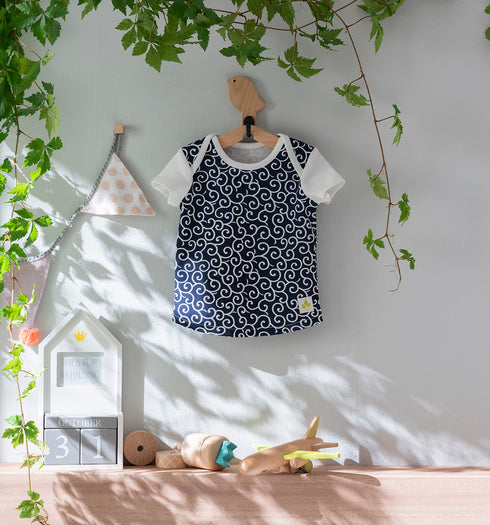 Baby 和ニットTシャツ 唐草模様(全7色)