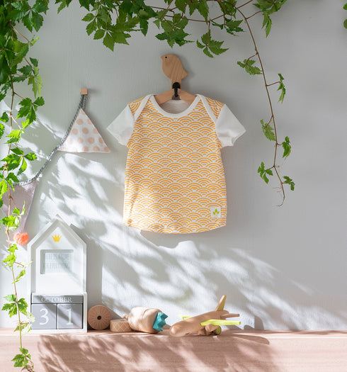 Baby 和ニットTシャツ 青海波模様(全6色)