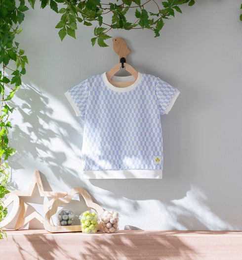 Kids 和ニットTシャツ 矢絣模様(全4色)S・M(+¥100)・L(+¥200)